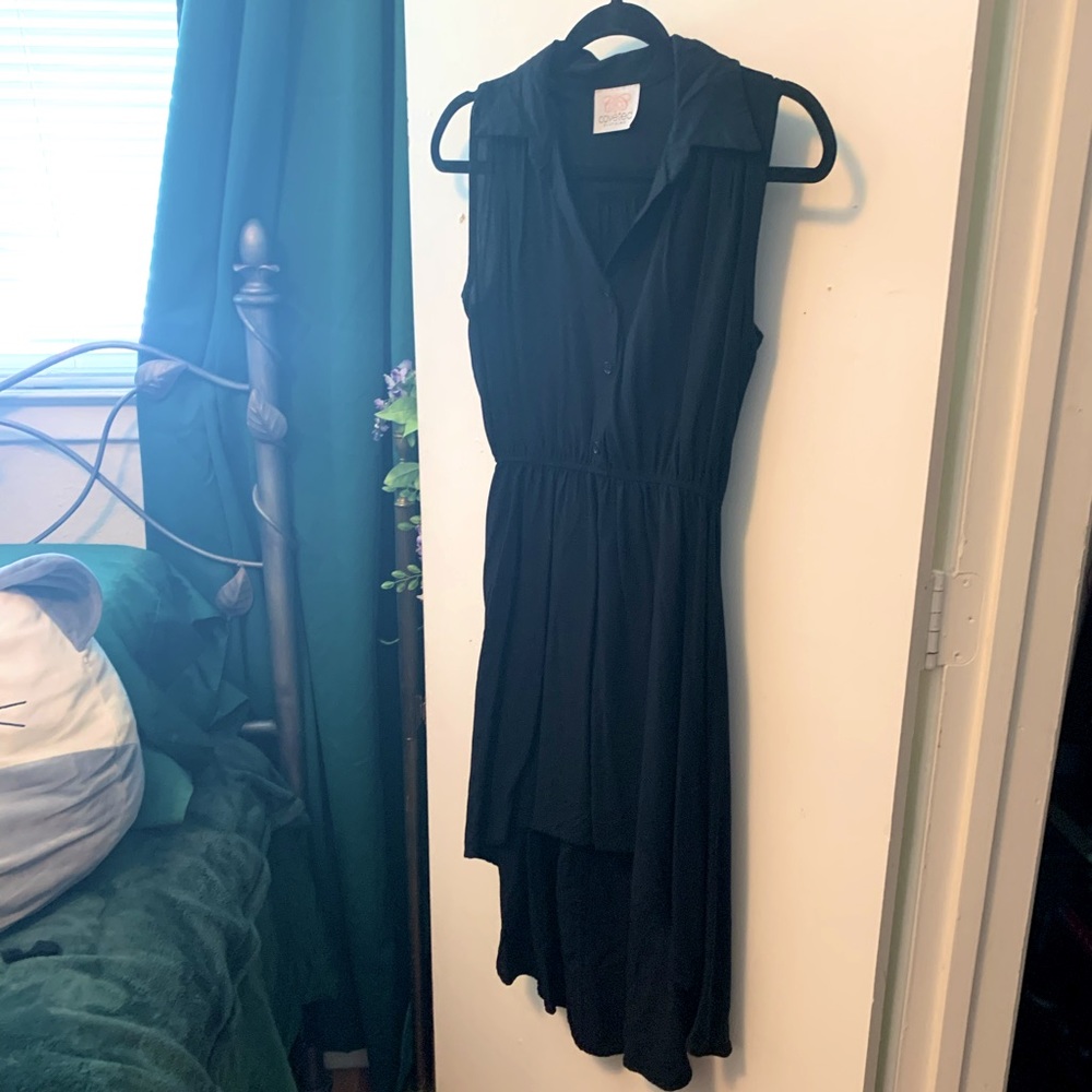 Collared hi low dress